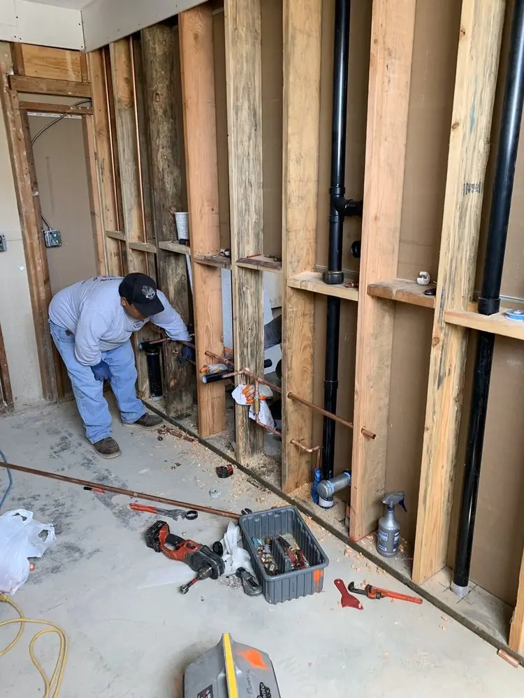 Commercial rough-in plumbing for Gas Line Repair in Bayview
